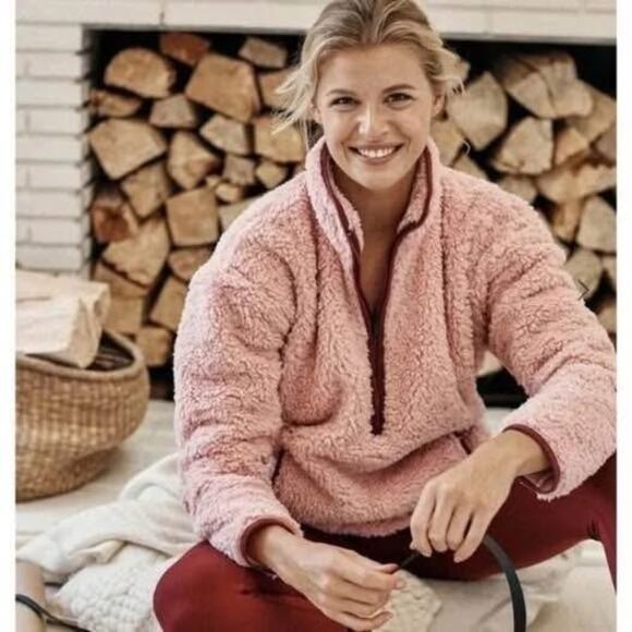 Summersalt cozy high pile deep pile fleece pullover - size L - Picture 5 of 5